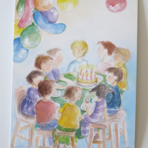 Children's birthday - seasonal table - Waldorf - postcard