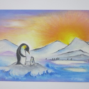 Il Pinguino - Tavola Stagionale - Cartolina - Waldorf - Inverno - Neve - Articolo n. WIPK85