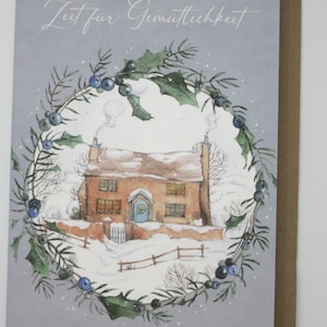Tempo di intimità - Biglietto di Natale con busta - biglietto doppio - Natale - Avvento - Inverno - Art. WK62