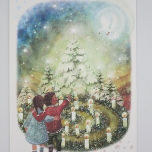 Weihnachtswunsch - Postkarte für den Jahreszeitentisch - Waldorf - Weihnachten - Art.Nr WIPK433