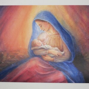 Heilige Nacht - Postkarte - Jahreszeitentisch - Waldorf - Advent - Weihnachten - Winter- Art. Nr. WIPK9