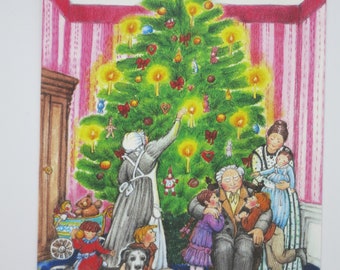 Der Weihnachtsbaum - Postkarte - Jahreszeitentisch - Waldorf