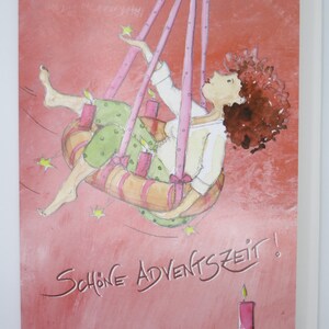 Schöne Adventszeit - Weihnachskarte mit Umschlag - Doppelkarte- Art. WK5