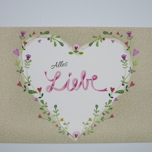 Alles Liebe - Geburtstagskarte - Postkarte- Art.Nr. GRPK44