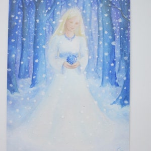Königin Winter- Postkarte - Jahreszeitentisch - Waldorf- Art. Nr. WIPK22