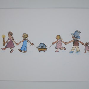 Glückwunsch - Postkarte - Jahreszeitentisch - Waldorf- Art.Nr FRPK153