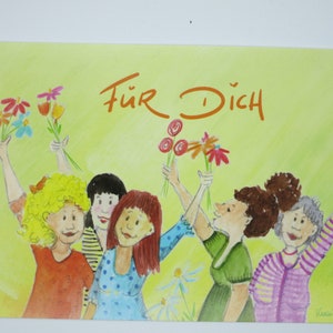 Pour vous - carte d'anniversaire - carte postale - réf. GRPK41