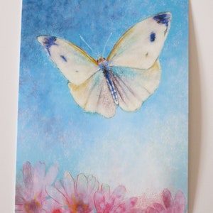 Farfalla grande - Cartolina per la tavola stagionale - Primavera - Waldorf - Articolo n. FRPK181