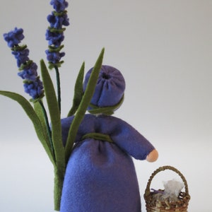 Lavender Flower Child Waldorf Inspired Nature Table image 6