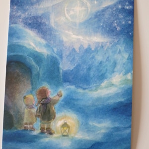Winterlicht  - Postkarte für den Jahreszeitentisch - Winter - Kinder -Waldorf- Art. Nr. WIPK194