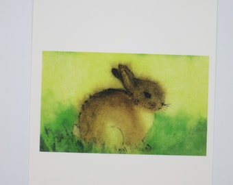 Kleiner Hase - Jahreszeitentisch -  Waldorf - Postkarte