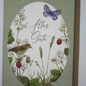 Alles Gute - Grußkarte- Karte mit Umschlag - Doppelkarte- Art.Nr. GRPK37