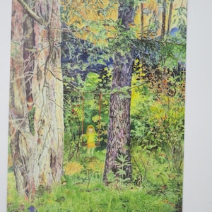 Tra tasso e abete - cartolina per la tavola stagionale - autunno - bosco autunnale - Waldorf - N. art.HEPK198