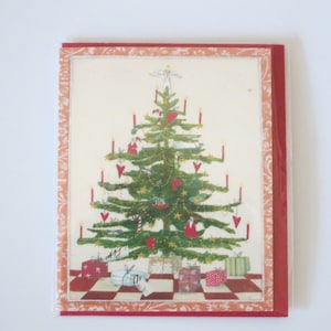 kleines Geschenkekärtchen - Weihnachskärtchen mit Umschlag - Doppelkarte