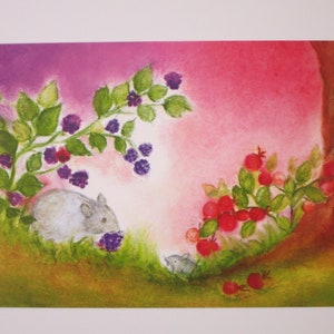 Petite Souris - Carte postale pour la table de saison - Waldorf - Art. Non. HEPK285