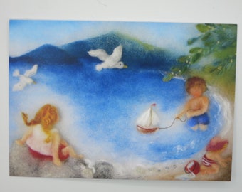 Children at the Lake - Postcard - Seasonal Table - Waldorf