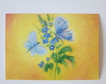 Blue Butterfly - Seasonal Table - Waldorf - Postcard
