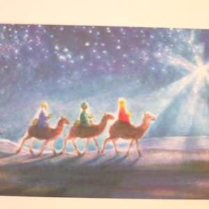 Die 3 Könige - Postkarte - Jahreszeitentisch - Waldorf - Weihnachten - Winter - Neujahr- Art. Nr. WIPK96