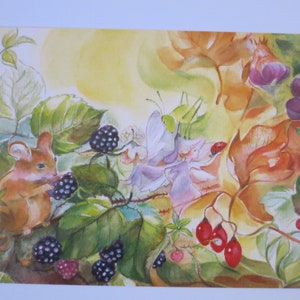 Silfi - Cartolina - Tavola Stagionale - Waldorf - Elfi - Estate - Topo - Art. SOPK280