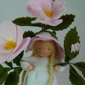 Wild Rose Flower Child Waldorf Inspired Nature Table image 2