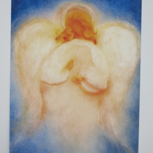 Blauer Engel - Jahreszeitentisch - Postkarte - Weihnachten - Advent - Waldorf Art.Nr.WIPK435
