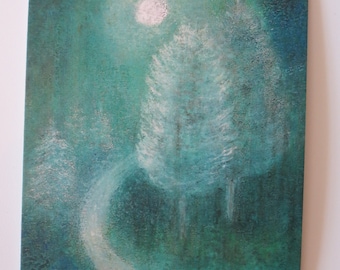 Winterwald - Postkarte für den Jahreszeitentisch -  Winter - Schnee - Waldorf- Winter- Art. Nr. WIPK73