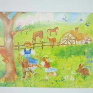 Primavera - Tavola stagionale - Cartolina - Waldorf - Articolo n. FRPK89