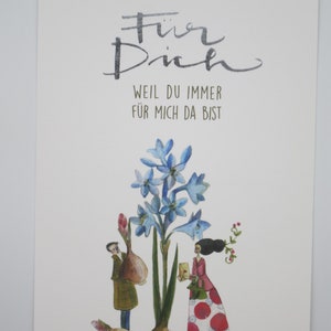 Per te Perché sei sempre lì per me - biglietto d'auguri - cartolina - articolo n. GRPK106