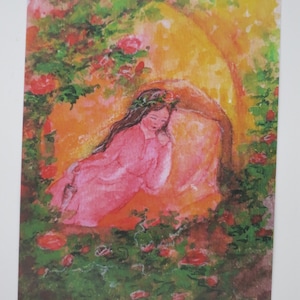 La Bella Addormentata - cartolina per la tavola stagionale - fiaba - Waldorf - articolo n