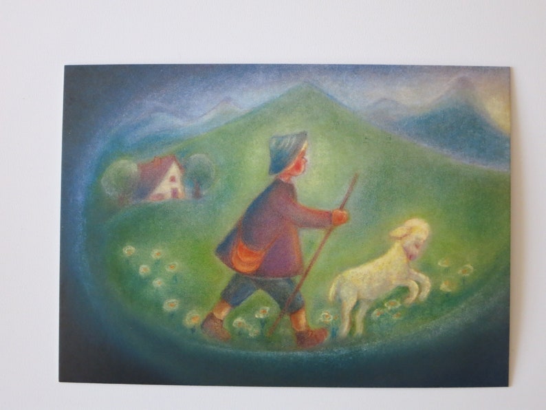 Waldorf Seasonal Table Postcard Shepherd/'s B\u00fcblein