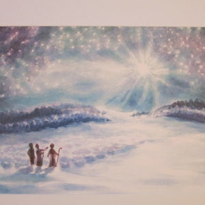 Hirtennacht - Postkarte - Jahreszeitentisch - Waldorf - Winter - Advent - Hirten - Weihnachten- Art. Nr. WIPK198