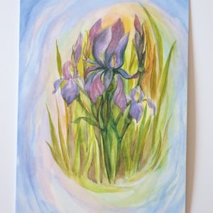 Iris - Tavola stagionale - Cartolina - Waldorf - Estate - Primavera - Articolo n. BLPK57