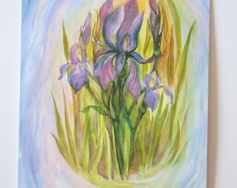 Iris - Jahreszeitentisch - Postkarte - Waldorf