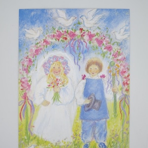 Coppia di Pentecoste - cartolina - tavola stagionale - Waldorf - codice articolo FRPK216