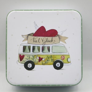 Bulli - Viel Glück - Geschenkdose - Geburtstagsgeschenk - Art. GP29