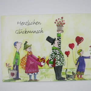 Herzlichen Glückwunsch - Geburtstagskarte - Postkarte - Grußkarte - Geburtstag- Art.Nr. GRPK97