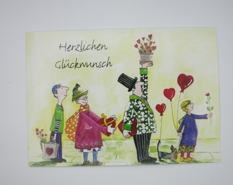 Congratulations - Birthday Card - Postcard - Greeting Card - Birthday - Item No. GRPK97