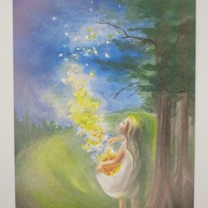 Sterntaler - carte postale - table de saison - Enfants de conte de fées Waldorf