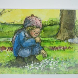 Marzo - cartolina per la tavola stagionale - articolo Waldorf FRPK154