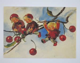 Cherry Children - Seasonal Table - Waldorf - Postcard