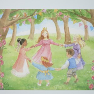 Einladungskarte Prinzessin - Geburtstagseinladung Kindergeburtstag - Waldorf - Art. SOPK252