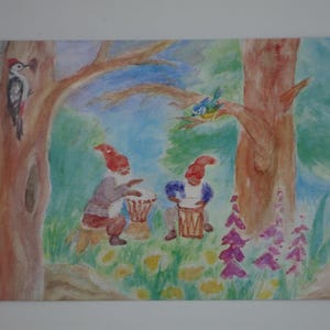 Concerto - Cartolina per la tavola stagionale - Nano - Estate - Waldorf - Arte. SOPK385