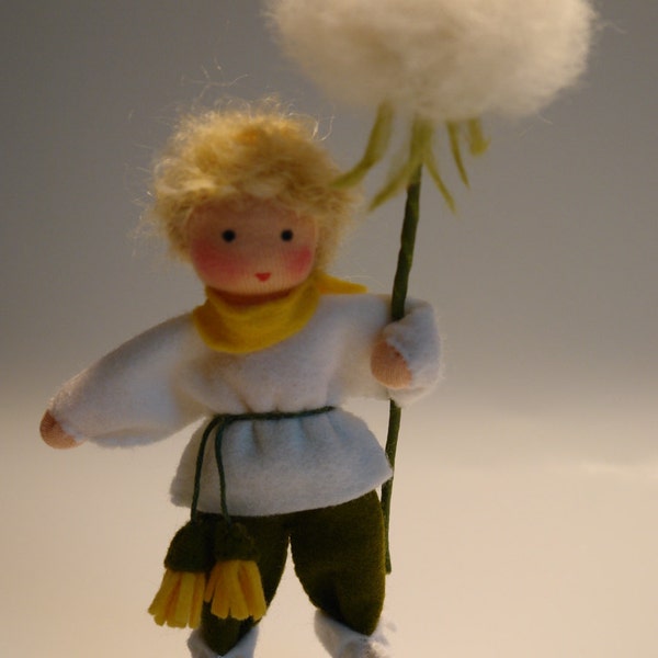 Dandelion Puff -  Boy - Flower Child - Waldorf  Inspired - Nature Table