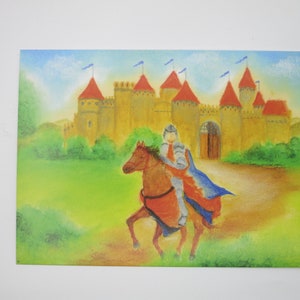 Ritterburg - Postkarte - Jahreszeitentisch - Waldorf - Art. Nr. MÄRPK19