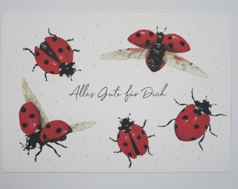 All the best for you - birthday card - postcard