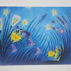 Lucciola - Cartolina - Tavola Stagionale - Waldorf - Mezza Estate - Estate - Scarabeo - Art. SOPK171