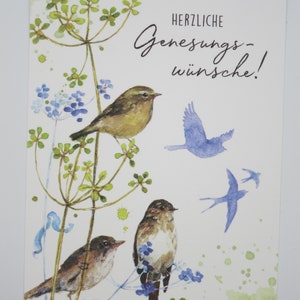 Herzliche Genesungswünsche - Geburtstagskarte - Postkarte- Art.Nr. GRPK134
