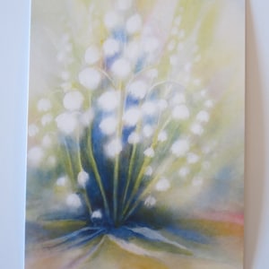 Maiglöckchen - Postkarte - Jahreszeitentisch - Frühling - Blumen - Grußkarte - Waldorf- Art.Nr.BLPK13