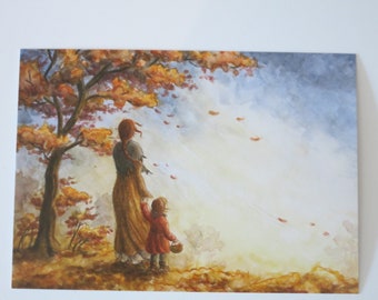 Autumn Wind - Seasonal Table - Postcard - Waldorf