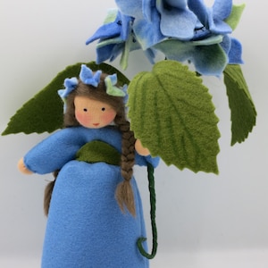 Hydrangea - handmade flower child for the seasonal table - Summer - Waldorf - Art. SO73